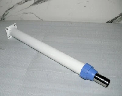 1372 Ersatz Metall Stand Fuß Teleskopstange Ventilator Lüfter 3Tlg 45-68 cm Weiß - Bild 1 von 4