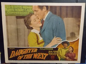 Lobby Card 1949 DAUGHTER OF THE WEST Martha Vickers Philip Reed best CU