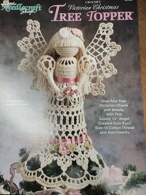 Victorian Christmas Tree Topper Crochet Patterns Booklet Jo Ann Maxwell TNS  - Image 1 of 3