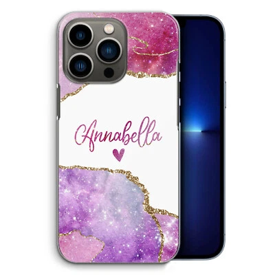 Funda de teléfono personalizada para Motorola/OnePlus 6,7,8 rosa corazón mármol cubierta dura Foto 1 de 4