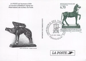 France Postal Card Statue Horses Zayix Stamps 0125M0186 - Picture 1 of 2