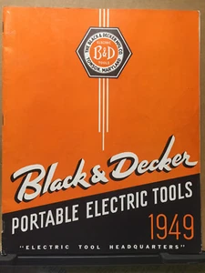 Vintage 1949 Black & Decker Katalog tragbare Elektrowerkzeuge Schleifer Schere Refacers - Bild 1 von 15