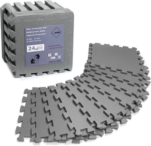 Tappetino Puzzle Palestra, 24 Pezzi Tappeto Da Fitness 30X30Cm, 2.07M² Tappetini - Foto 1 di 12