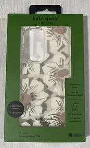 Kate Spade New York Phone Case For Samsung Galaxy S24, White & Pink Flowers - Picture 1 of 1