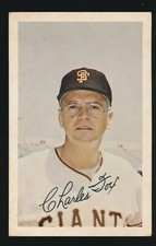 1971 Ticketron (San Francisco Giants) -CHARLIE FOX *Tougher Team To Find*