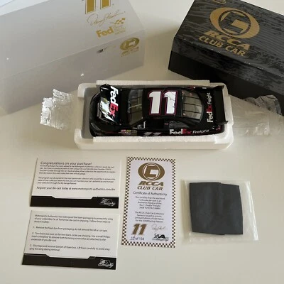 Denny Hamlin Fed Ex RCCA Club Car 2008 DIN 116 de 150 NASCAR 1/24 - raro Foto 1 de 4