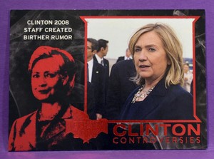 Clinton Controversies Decision 2016 Trading Card Inserts RARE RED FOIL - U Pick