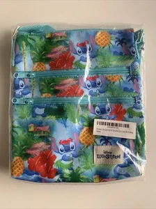 Borsa Disney Stitch per Bambine, Lilo e Stitch Doppia Zip Cross Body Bag Nuova - Foto 1 di 8