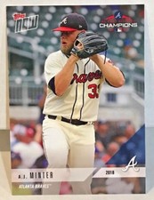 A.J. Minter 2018 Topps Now Postseason RC #PS-59 - SP /792 - ATLANTA BRAVES