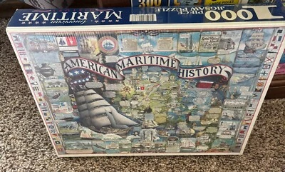 NEW!!! WHITE MOUNTAIN Puzzle,  American Maritime History. 1000 Piece, 1997 - Image 1 of 3