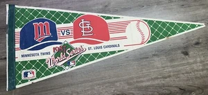 1987 World Series Minnesota Twins vs St. Louis Cardinals Pennant Wincraft 30x12" - Picture 1 of 6