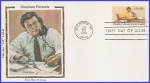 USA5 #1925 U/A COLORANO SILK FDC Anno Internazionale del Disab - Foto 1 di 1