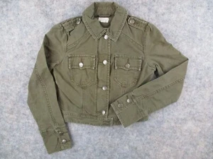 Chaqueta American Eagle Outfitters para Mujer PEQUEÑA S Marrón Denim Botones Bolsillos Retro - Imagen 1 de 12