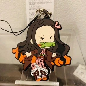 Nezuko Kamado Ichibankuji Rubber Strap Charm Mascot Keychain Demon Slayer - Picture 1 of 2