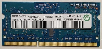 GENUINE Lenovo G70-80 G50-45 MEMORY RAM 4GB DDR3 PC3-12800 NB0F1503017 5M30G7512 - Image 1 of 3