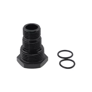 1× 1/2-28 to 3/4-16,13/16-16 3/4NPT Black Oil Filter Automotive Threaded Adapter - Picture 1 of 12