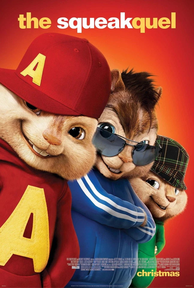 Alvin And The Chipmunks The Squeakquel movie poster (b) - 11 x 17 inches