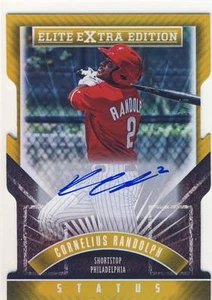 2015 Elite Extra CORNELIUS RANDOLPH Gold Status Autograph Auto 5/5 RC Phillies - Picture 1 of 1