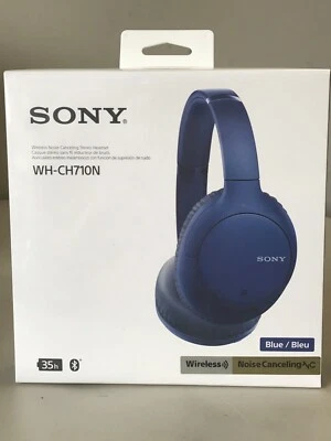 Sony WHCH710N Noise Cancelling Wireless Over-Ear Bluetooth Headphones Earphones. - Image 1 of 4