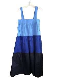 Maxi abito Francesca's Ophelia Colorblock taglia XS blu a strati senza maniche nuovo con etichette - Foto 1 di 8