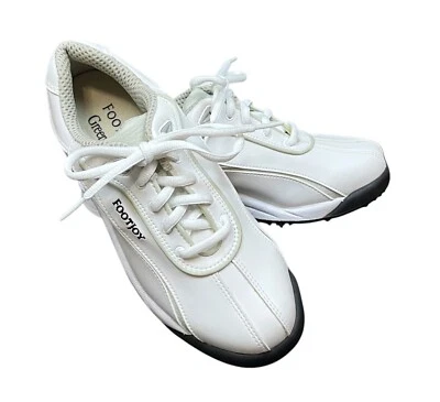 Zapatos de golf Footjoy Greenjoy para mujer 6 M blancos picos suaves Foto 1 de 4