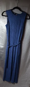 Michael Kors Blue Floral Sleeveless Jumpsuit Size S New w/ Tags - Picture 1 of 2