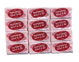 12X Zote Jabón de Lavandería Rosa Jabón de Lavado a Mano para Manchas 200g 7 OZ Zote Bar Jabon - Imagen 1 de 33