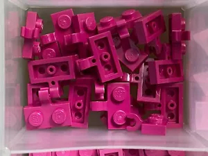 LEGO Parts - Magenta Plate 1 x 2 w Clip on Side - No 11476 - QTY 20 - Picture 1 of 1