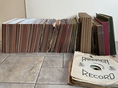 große Schellack Platten Schallplatten Sammlung Auflösung 270Stk. für Grammophon  - Bild 1 von 4