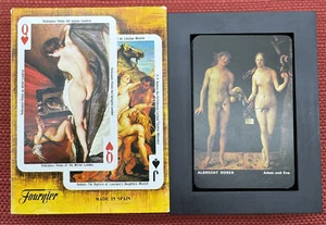 Carte da gioco Heraclio Fournier Spagna arte nuda "EL DESNUDO EN EL ARTE" in scatola - Foto 1 di 10