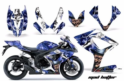 Calcomanías gráficas de bicicleta de calle para Suzuki GSXR 600 y 750 2006-2007 Hatter U W Foto 1 de 2