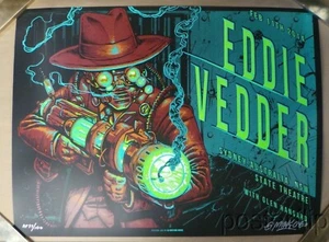 Eddie Vedder Sydney Australia Munk One Screenprint Signed/Numbered xx/100 - Picture 1 of 6