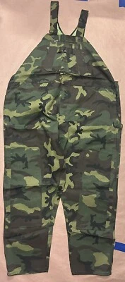 Vintage Liberty Double Knee Military Camo Overalls, Deadstock NWT, Size 60x34 - Image 1 of 3