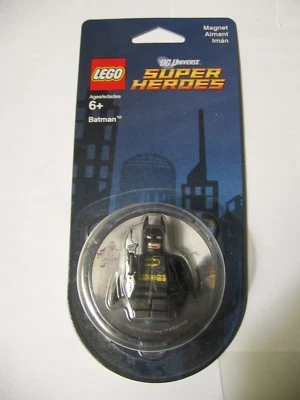 Lego Batman Minifigure Magnet NEW 2013 RETIRED 850664 DC Universe Super Heroes  - Image 1 of 3