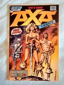 AXA COMICS #1- Doone Avenell & Enrique Romero, '87 ECLIPSE 1st PB Print*RARE+OOP - Picture 1 of 2