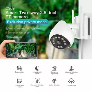 Motion Detection Smart Outdoor absence Sound/light Alarm 2-w ay talk IP Camera - Picture 1 of 10