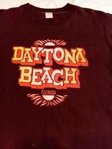 Vintage 1982 DAYTONA BEACH Florida Single Stitch T-Shirt - Rougher - Picture 1 of 16