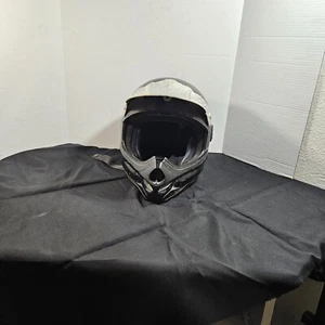 Troy Lee Designs Black Bullet Holes Grapics Motocross Motorcycle Helmet Size M - Picture 1 of 16