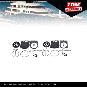 2-Pack Carburetor Rebuild Kit for Sea Doo Sbni Dual 947 951 XP RX GSX GTX LRV - Foto 1 di 11