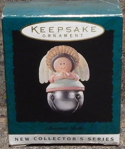 Engel MINI ORNAMENT SAMMLERSERIE "WEIHNACHTSGLOCKEN" 1995 Punze Andenken - Bild 1 von 3