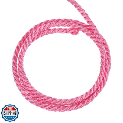 MECCANIXITY Twisted Cord Trim, 11 Yard 4mm 3-Ply Twine Braided Rope Shiny Thr - Image 1 of 4