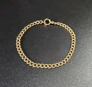 Bracciale antico vittoriano in oro giallo con catenina a cordino - Foto 1 di 9