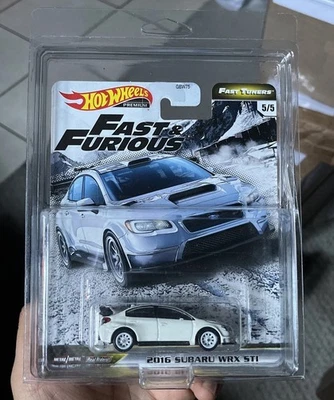 Hotwheels Premium Fast & Furious Fast Tuners 2016 Subaru WRX -ST1 1:64 New 2019 - Image 1 of 3