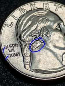 2022-P 25c Wong Womens Quarter Error Large Struck Through Blob Bu Uncirculated+ - Picture 1 of 16