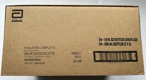 Ensure COMPLETE Milk Chocolate Protein Drink 30g Protein 24 Pack 10 Fl Oz Ex9/25 - Picture 1 of 6