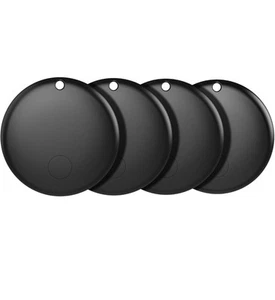 Vbrisi Air Tracker Tag-4 Pack Smart Tag Work with Find My App (iOS Only), Black - Zdjęcie 1 z 7