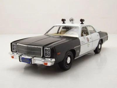 Plymouth Fury 1978 Nero LAPD Los Angeles Police Department 1:24 Greenlight - Immagine 1 di 4