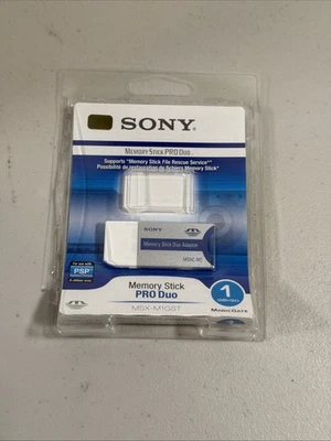 New Sony 1GB Memory Stick PRO Duo with Memory Stick Duo Adapter (MSX-M1GST/X) - Image 1 of 2