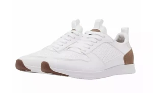 *NUEVO EN CAJA* Zapatillas Steve Madden Para Hombre P-Sonny Confort Espuma Con Cordones (Blanco/Bronceado, 10) - Imagen 1 de 6