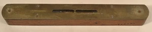 Torpedo Level, Tweek 2, Wood and Brass, Antique - Picture 1 of 5